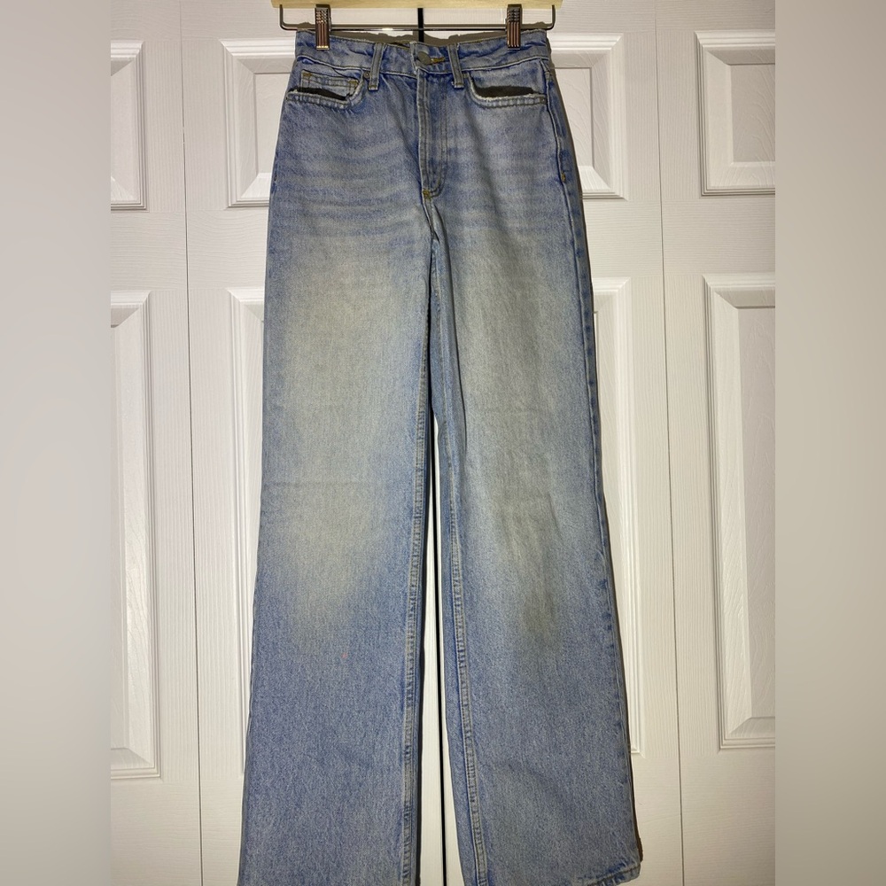 BDG Sky Blue High Waisted Baggy Jeans